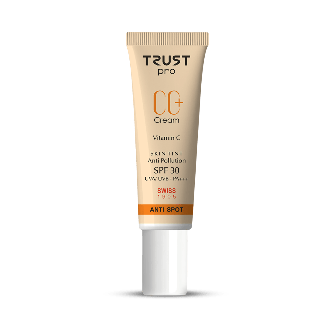 سی سی کرم پلاس spf 30 برند تراست ۲۰۲۴ در سه رنگ جذاب (اویل فری)