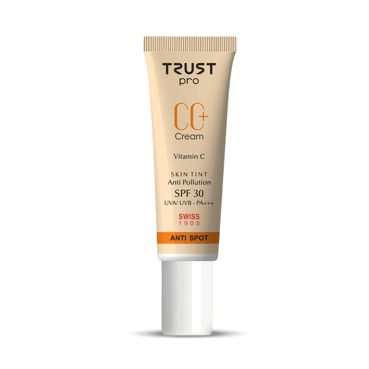 سی سی کرم پلاس spf 30 برند تراست ۲۰۲۴ در سه رنگ جذاب (اویل فری)