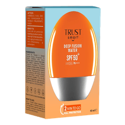 ضدآفتاب دیپ فیوژن واتر(فلوئیدی) spf 50 برند تراست اسمارت(مناسب انواع پوست حتی پوستهای حساس)